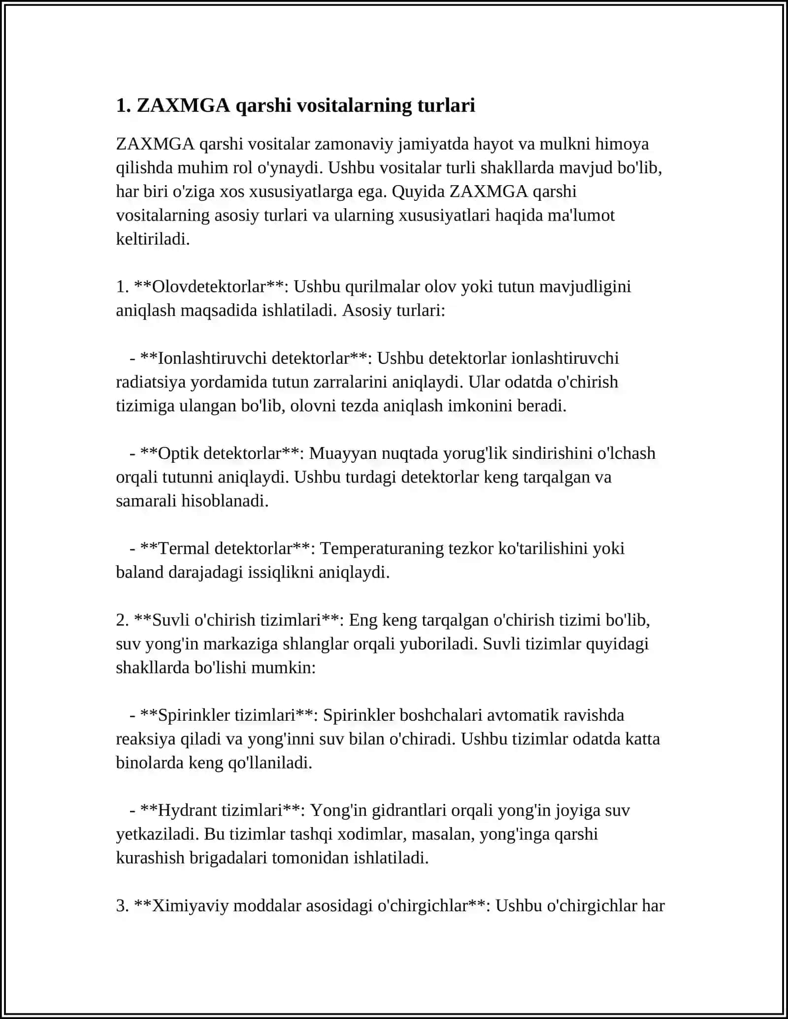 ZAXMGA, SILGA, QARSHI VOSITALAR 3