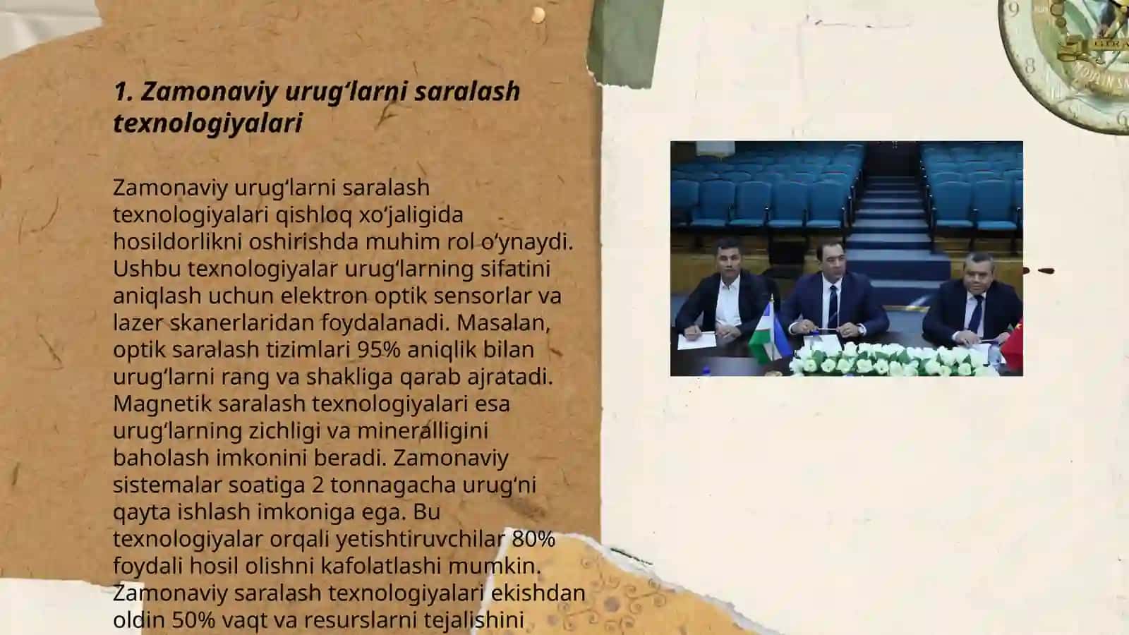 Sabzavot va poliz ekinlarini urugʻlarini ekishga zamonaviy texnologiya asosida tayyorlash 3