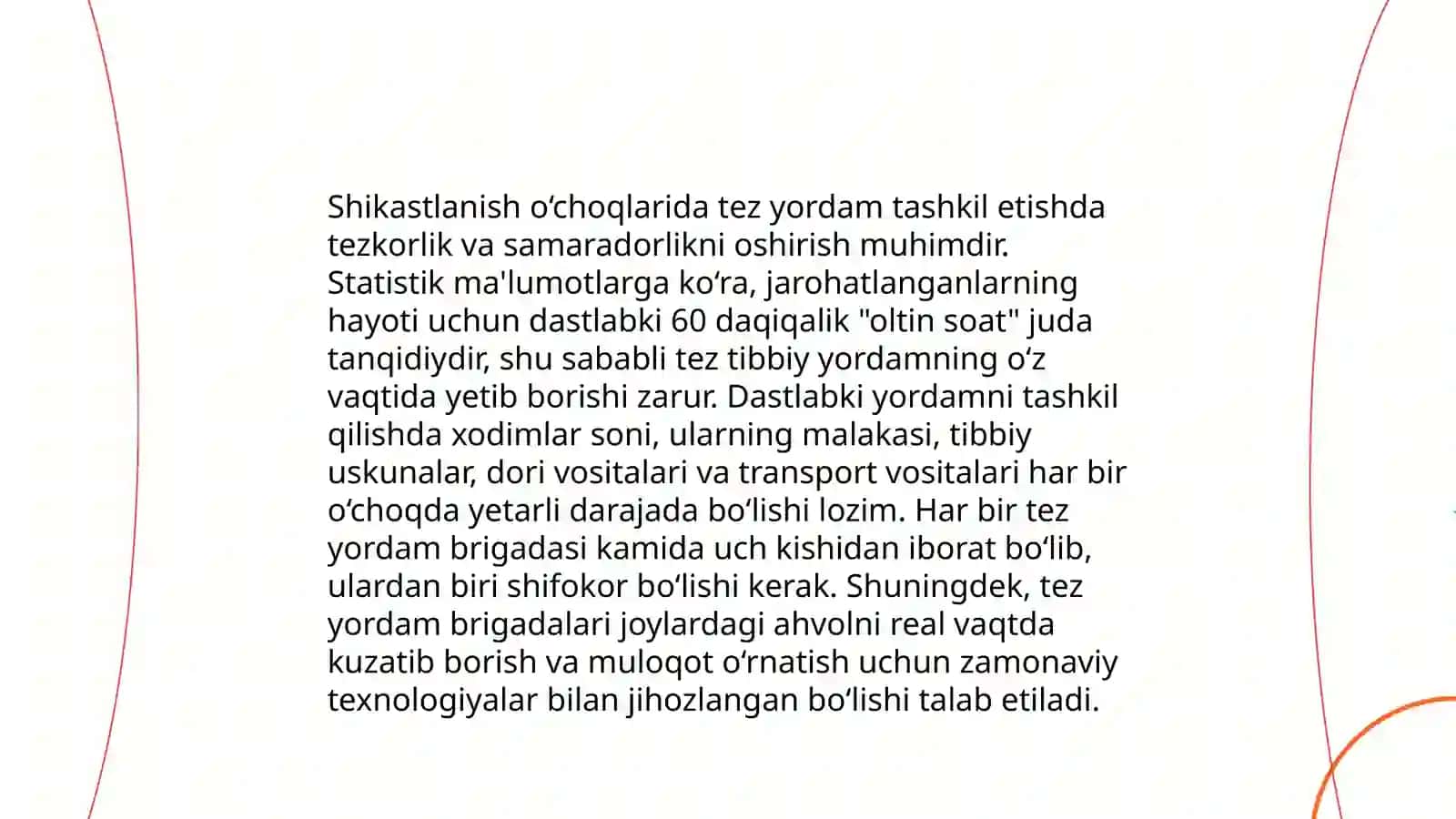 Shikastlanish òchoqlarida tibbiy yordamni tashkillashtirish 3