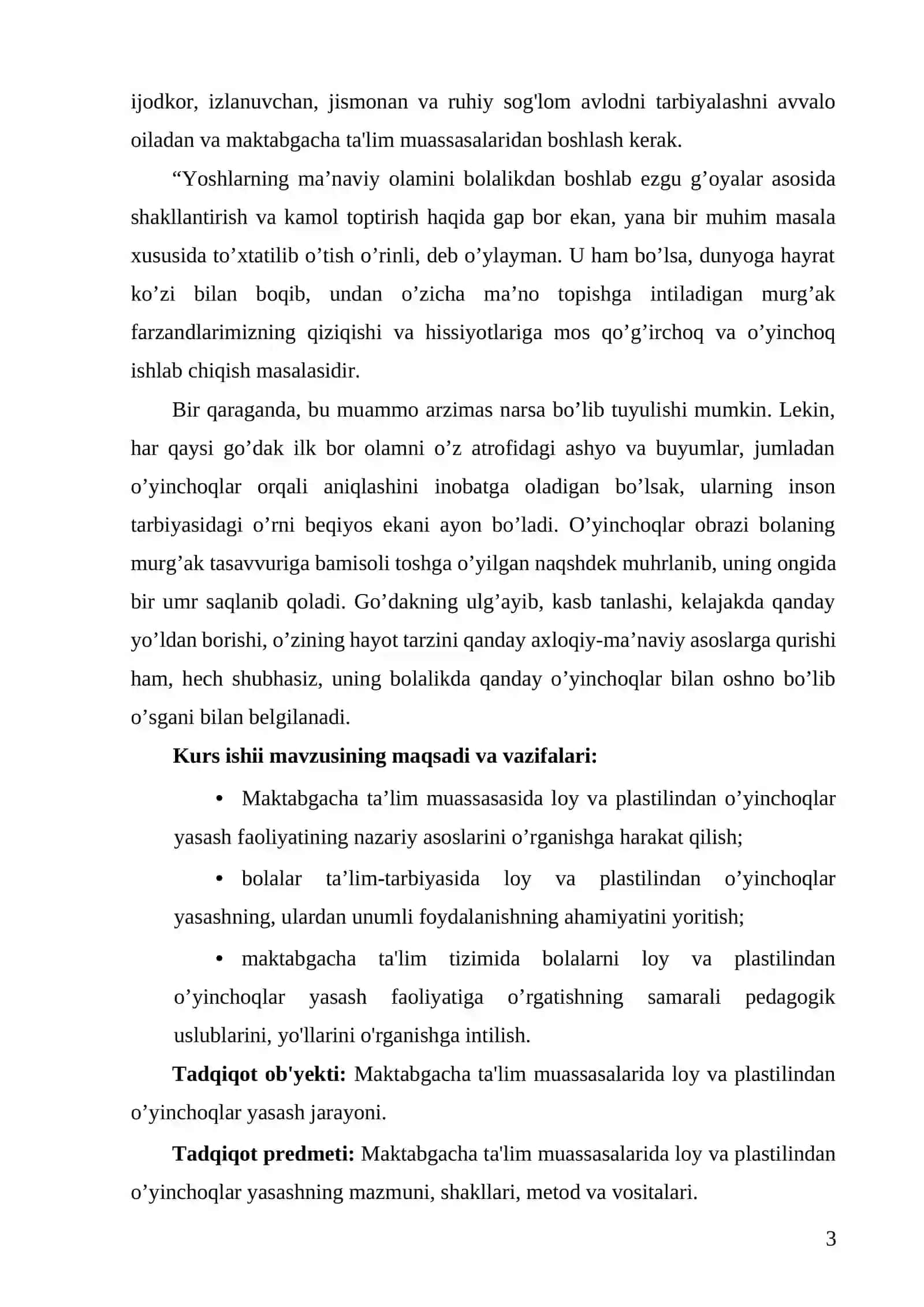 Maktabgacha taʼlim tashkilotlarida taʼlim tarbiya jarayonida loydan yasash metodikasi (4-5 yosh) 3