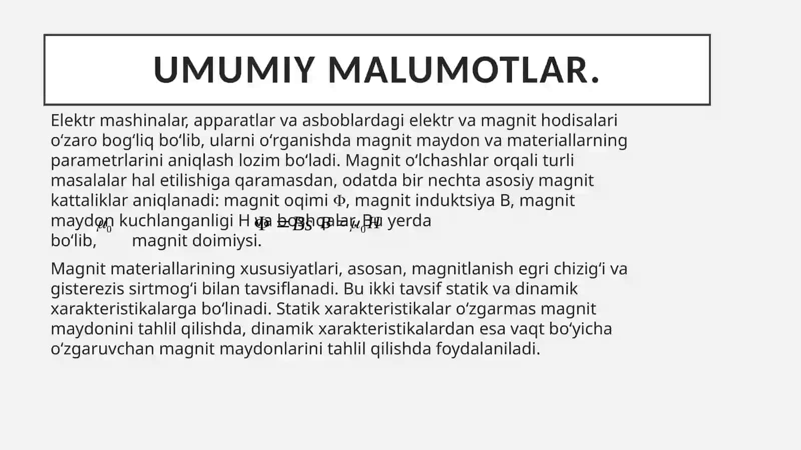 ELEKTRO’LCHOVLARI fanidan MUSTAQIL ISHI 3