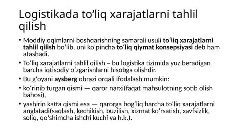 5-dars. Logistikaning metodologik apparati 3