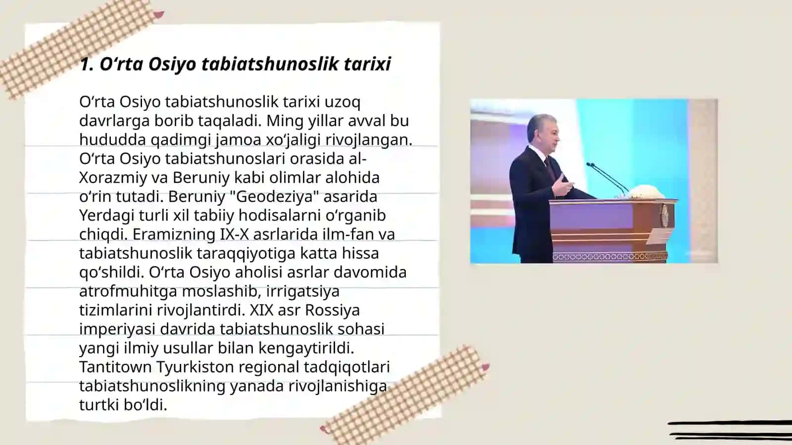 Oʻrta Osiyo mutafakkirlari tabiatning xususiyatlari haqida ilgʻor qarashlari 3