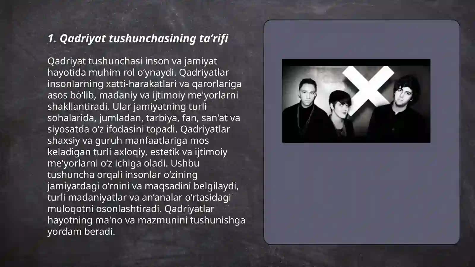 Qadriyat tushunchasining maʼnosi va uning umumiy tavsifi 3