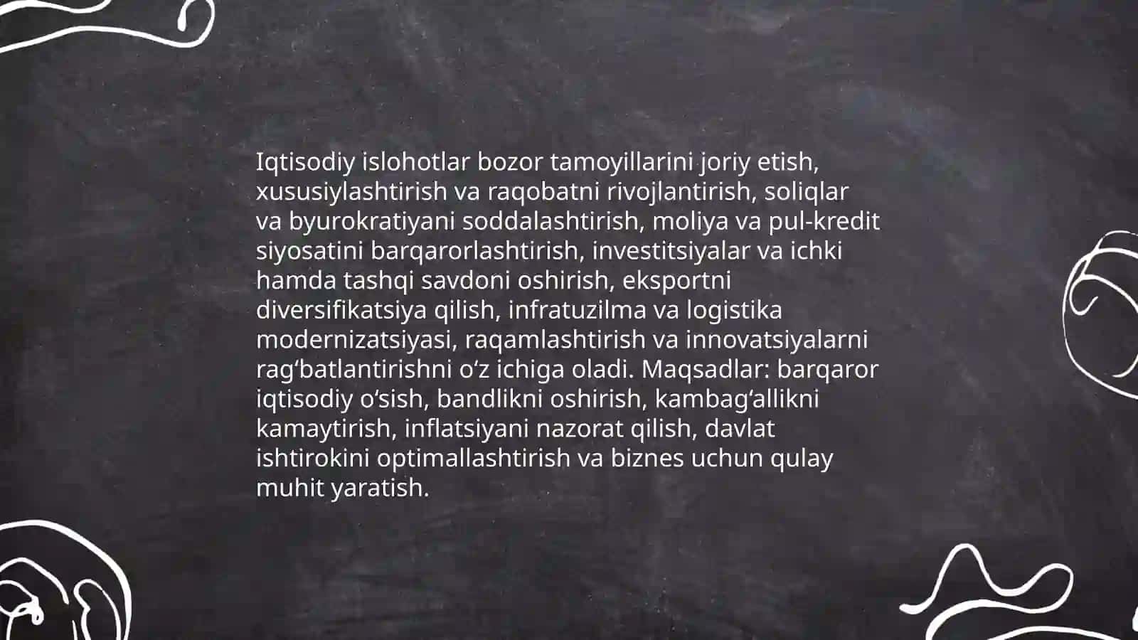 Iqtisodiy islohotlarning mazmuni va maqsadlari 3