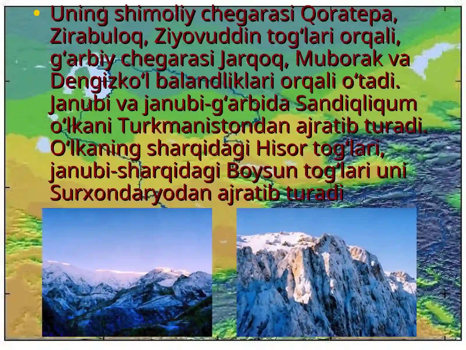 Qashqadaryo tabiiy geografik rayoni 3