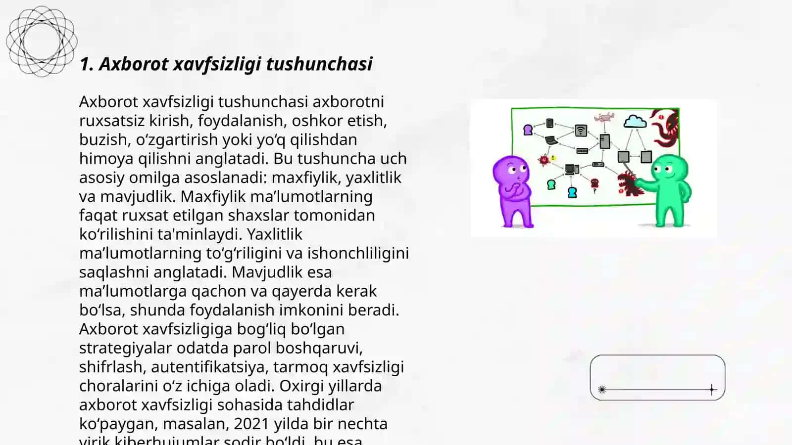 Axborot xurujlari va internetdagi tahdidlardan himoya 3