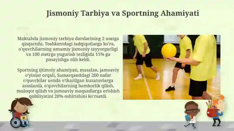 Bolalarda jismoniy tarbiya va sport bilan shugʻullanish uchun cheklovlar 3
