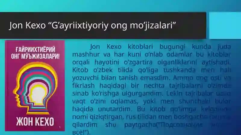Jon Kexo hayoti va ijodi 3