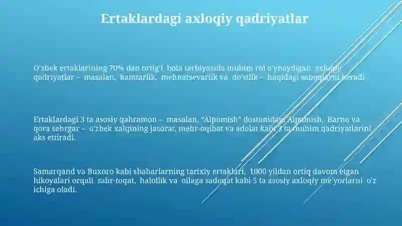 Xalq ertaklari tarbiya manbai 3