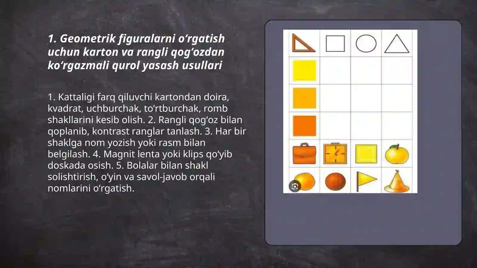 geometrik figuralarni farqlash va nomini aytish 3