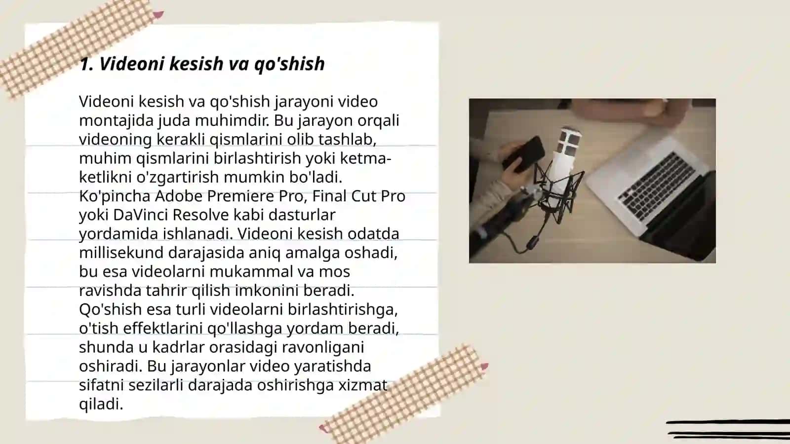 Mobil telefon uchun video montaj dasturlarida videolavhani tahrirlash 3