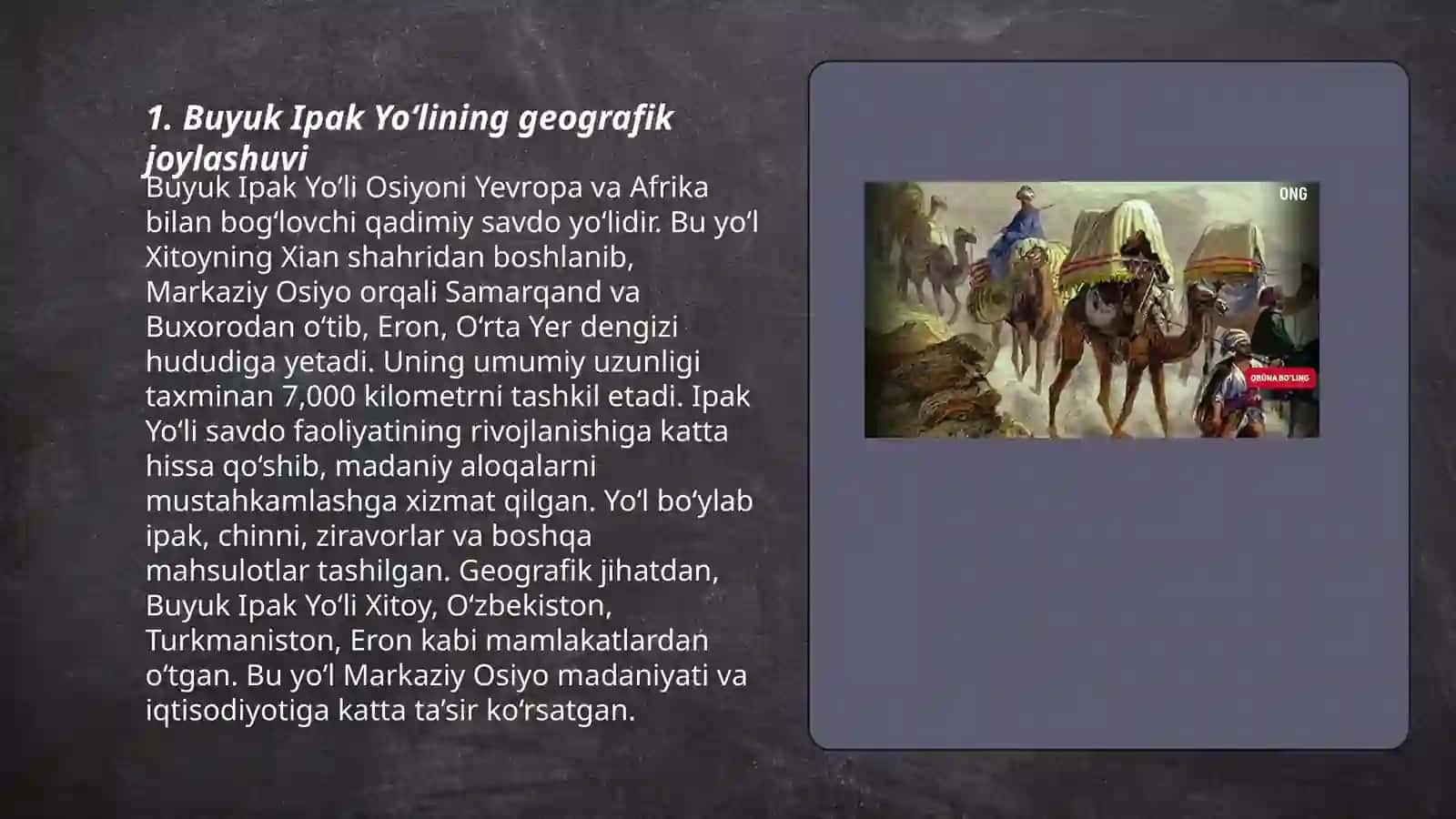 Buyuk Ipak yo‘lining shakllanish tarixi 3