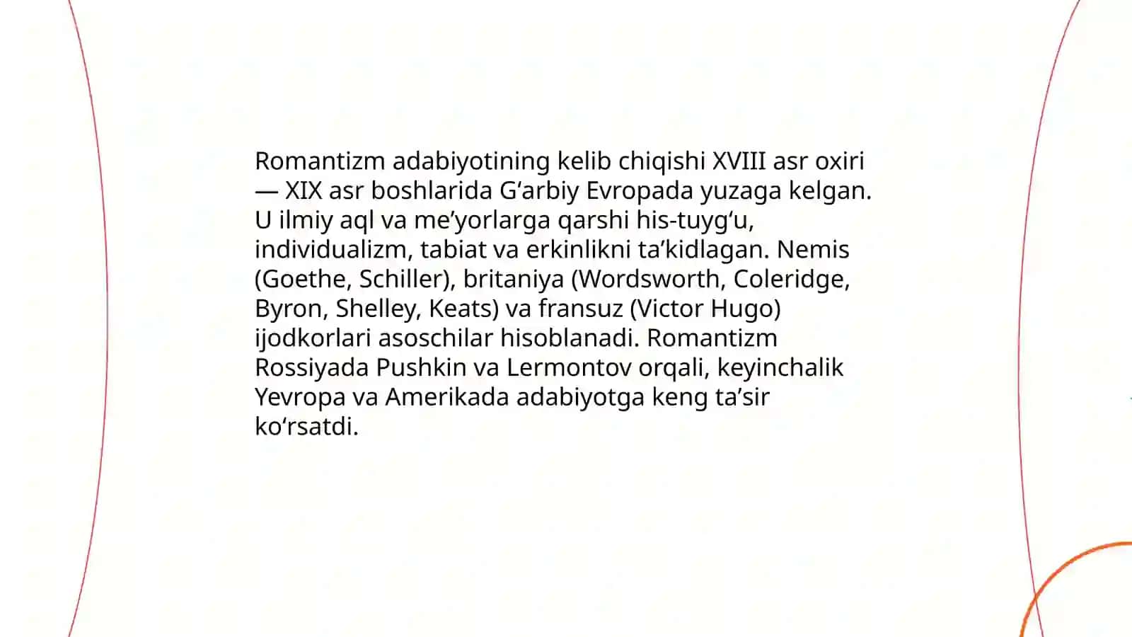 Romantizim adabiyoti 3
