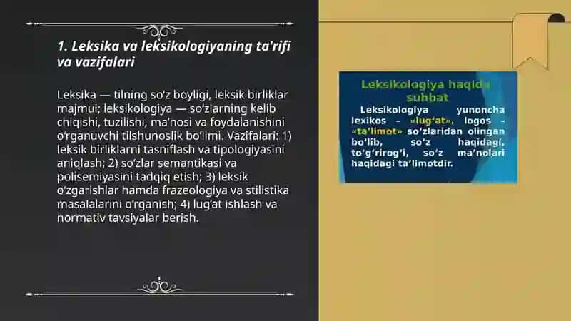 Leksika va leksikologiya haqda umumiy malumot 3