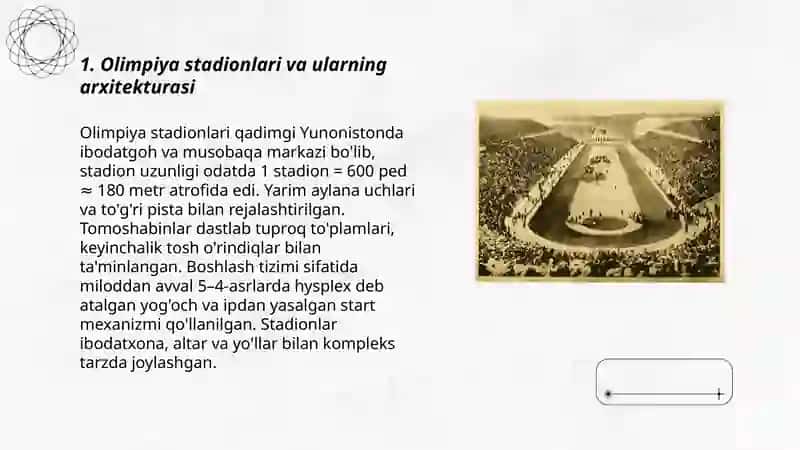 Qadimgi dunyo sport inshoatlari 3