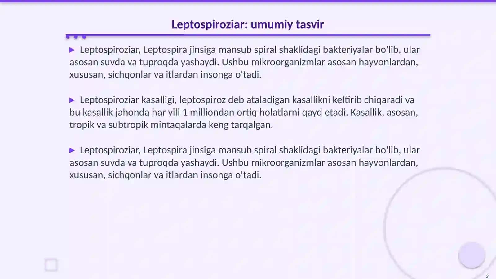 Leptospiroziar morfologiyasi va struktura tahlili 3