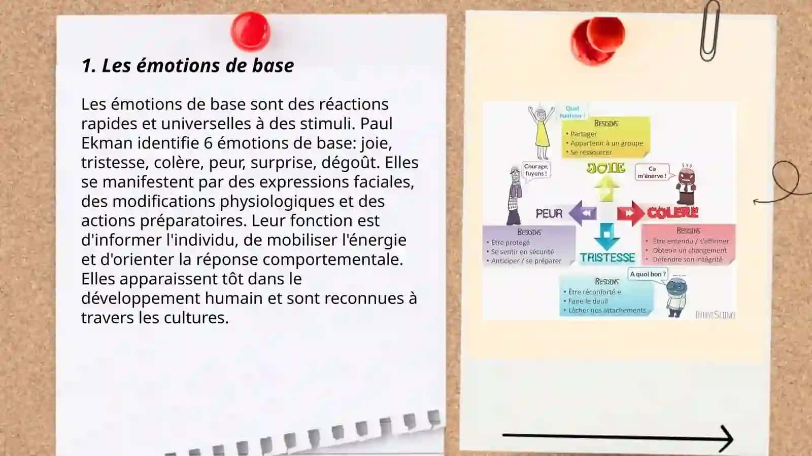 Les émotions, goûts et intérêts 3
