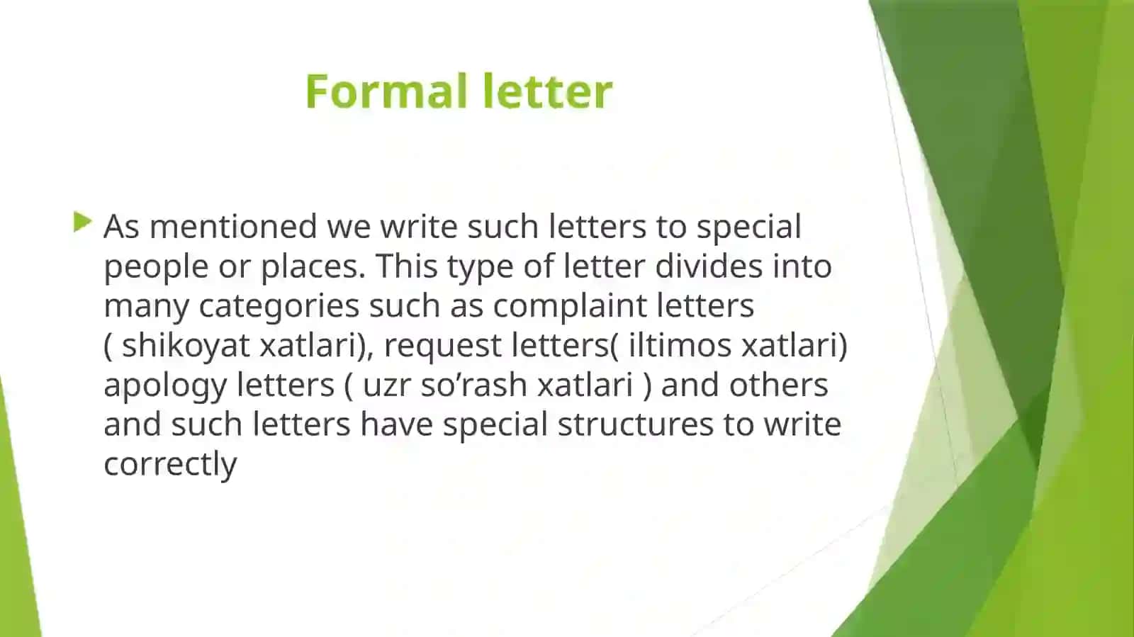 How to write a letter 3