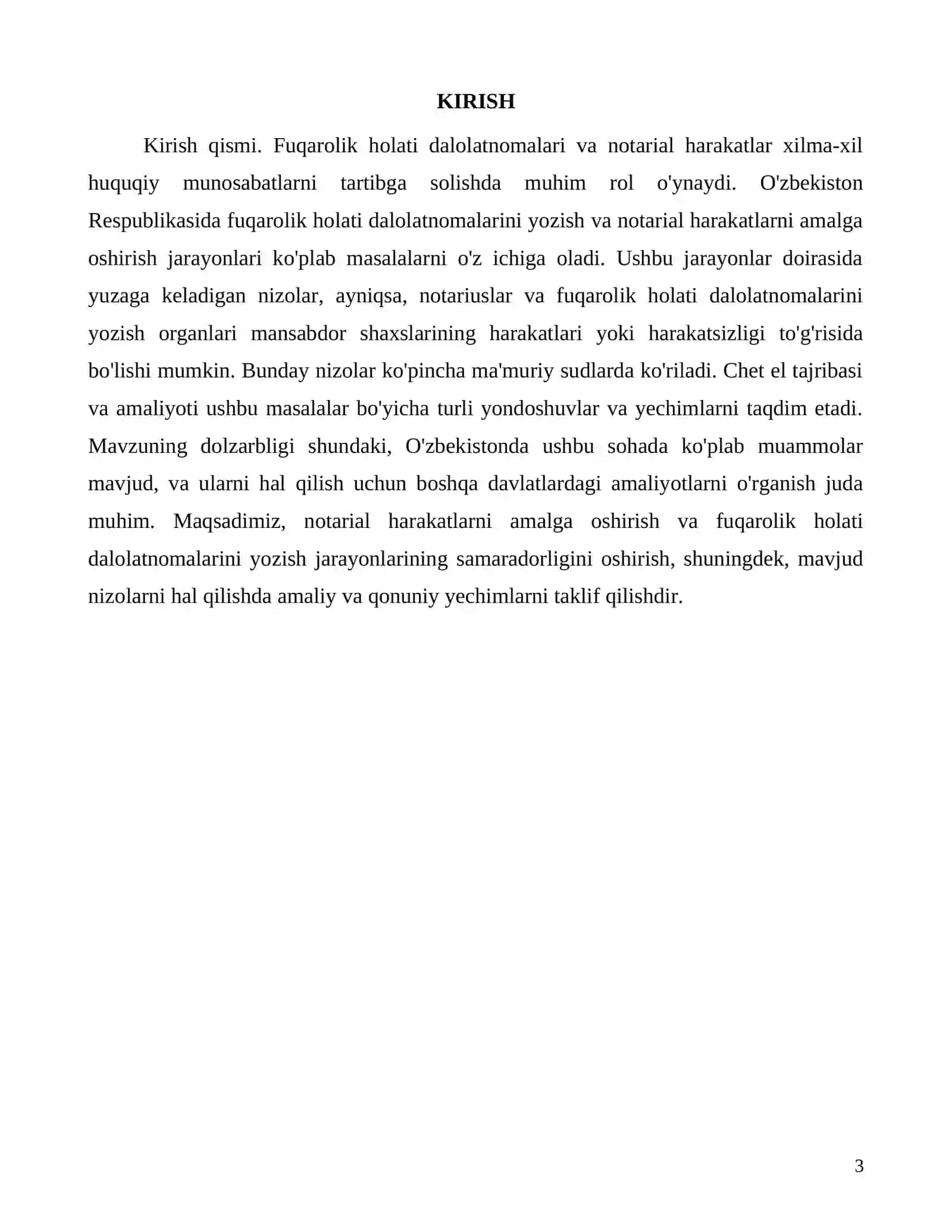 Fuqarolik holati dalolatnomalari va notarial harakatlar bo'yicha nizolar 3
