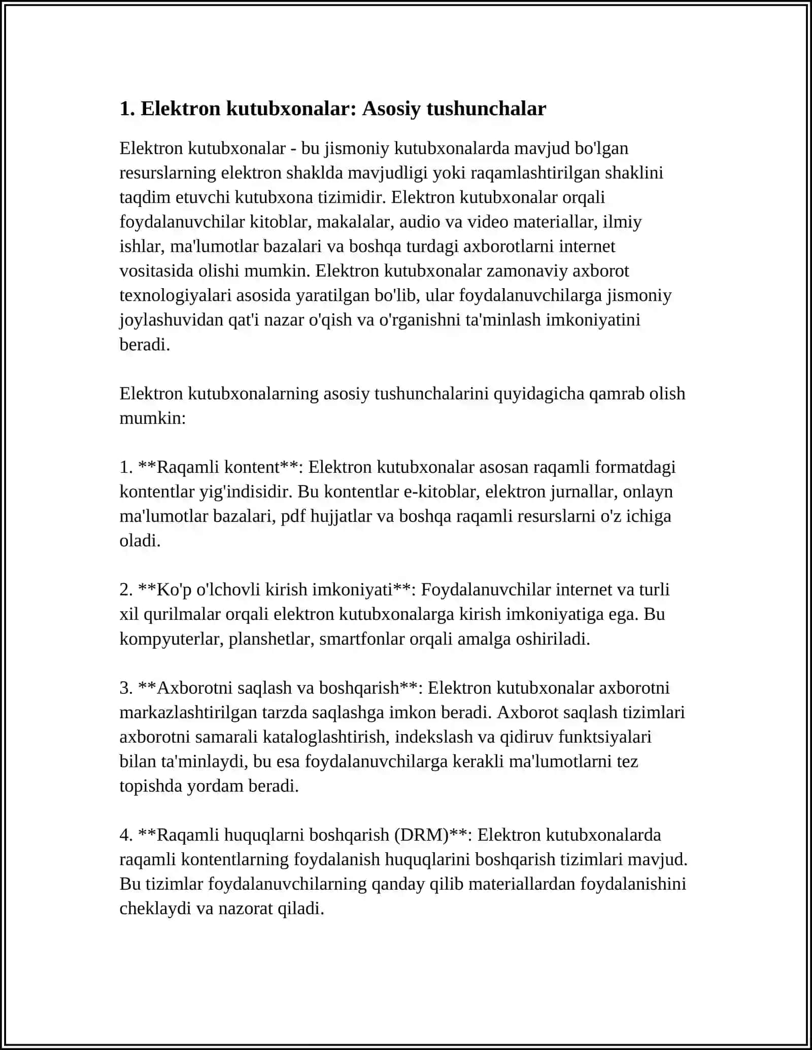 ELEKTRON KUTUBXONALAR UCHUN DASTURIY TA’MINOTI. EPRINTS VA UNING IMKONIYATLARI 3
