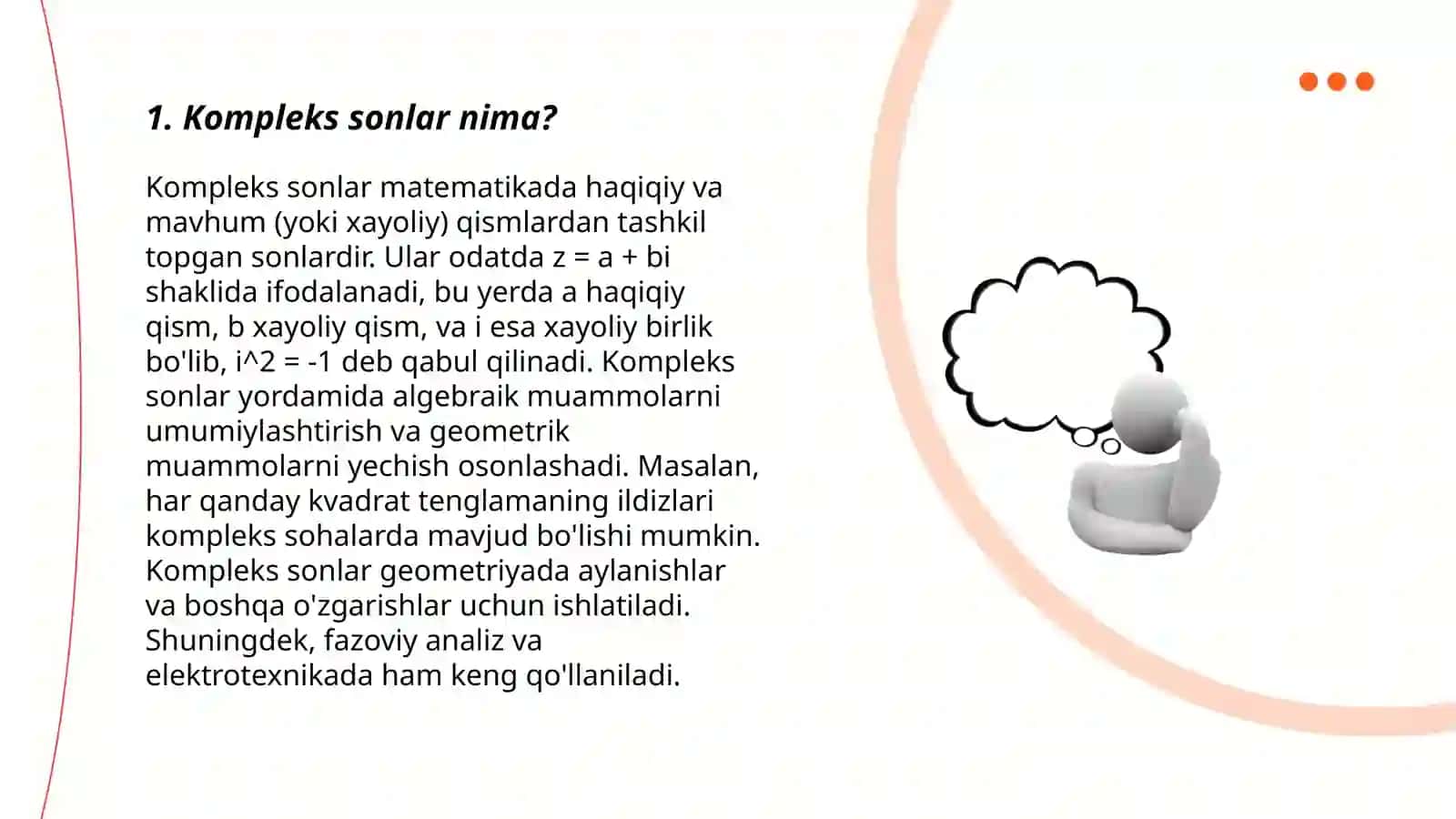 Kompleks sonlar 3
