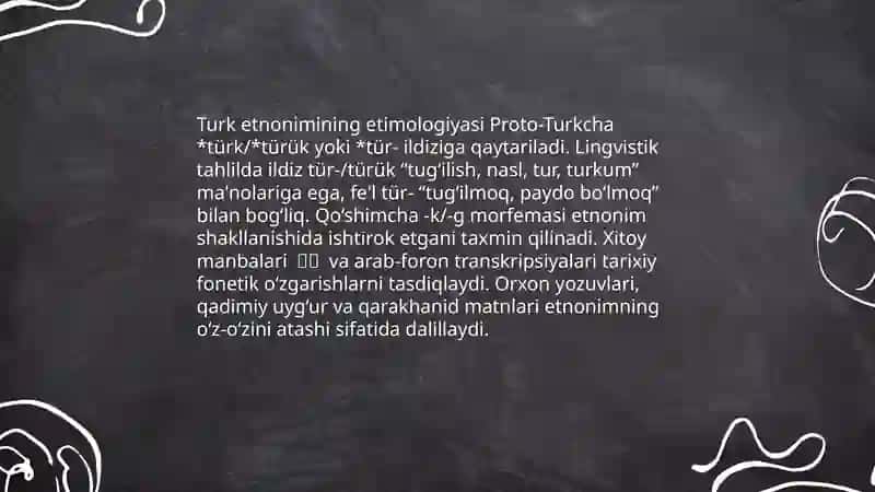 Qadimgi turkiy etnonimlar. Turk etnonimi 3