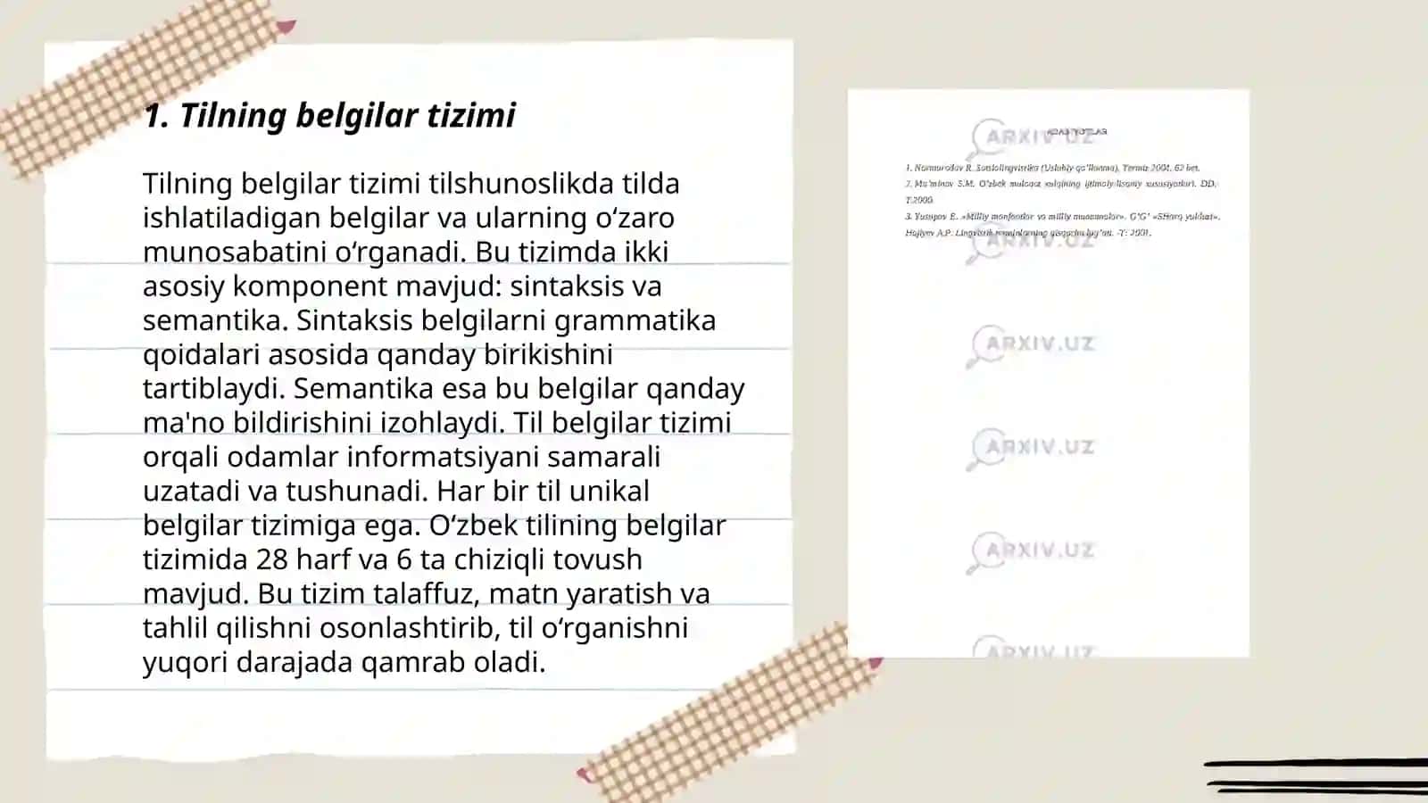 Tilning belgi sifatidagi tavsifi 3