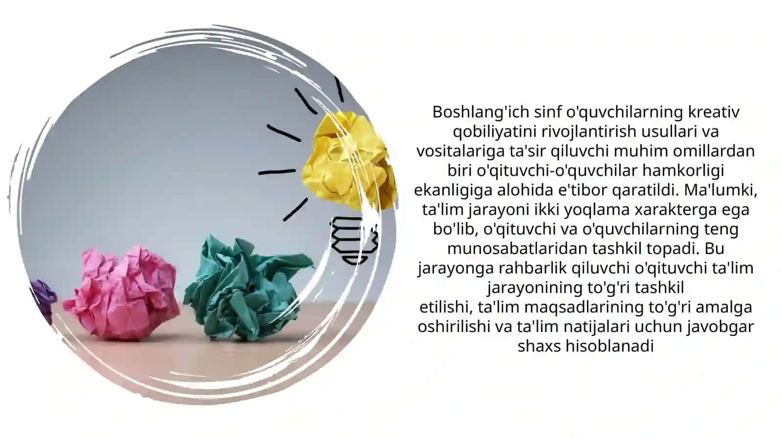 Boshlang‘ich sinf o’quvchilarida kreativlik xususiyatlarini rivojlantirish 3