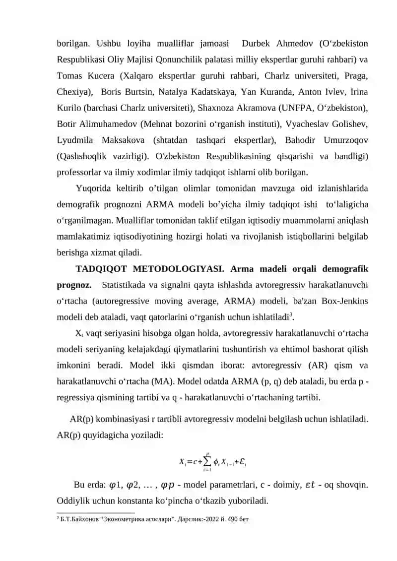 O’zbekiston Respublikasida demografik tendensiyalar, yosh tarkibi piramidasi va demografik prognoz 3