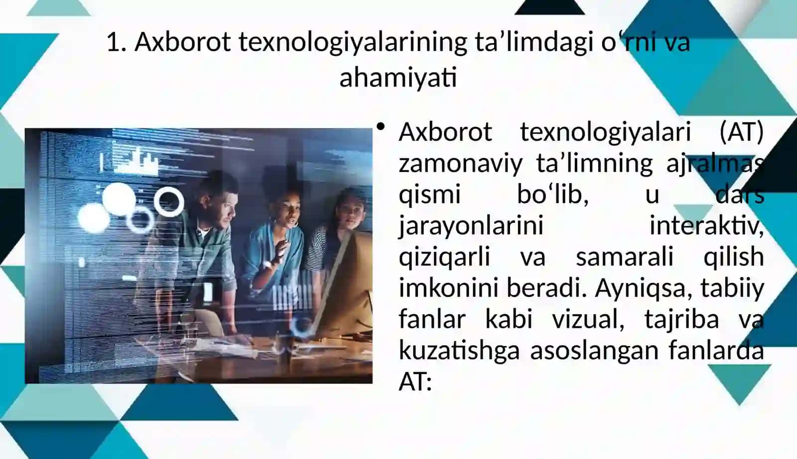 Tabiiy fanlarda axborot texnologiyalaridan foydalanish 3