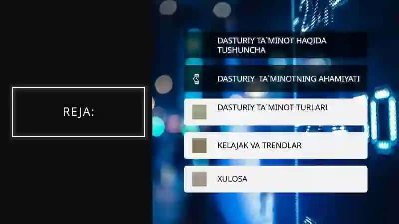 Dasturiy ta`minot va uning turlari 3
