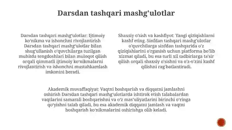Hususie Maktabda Olib Borilaydigan Ishlar 3