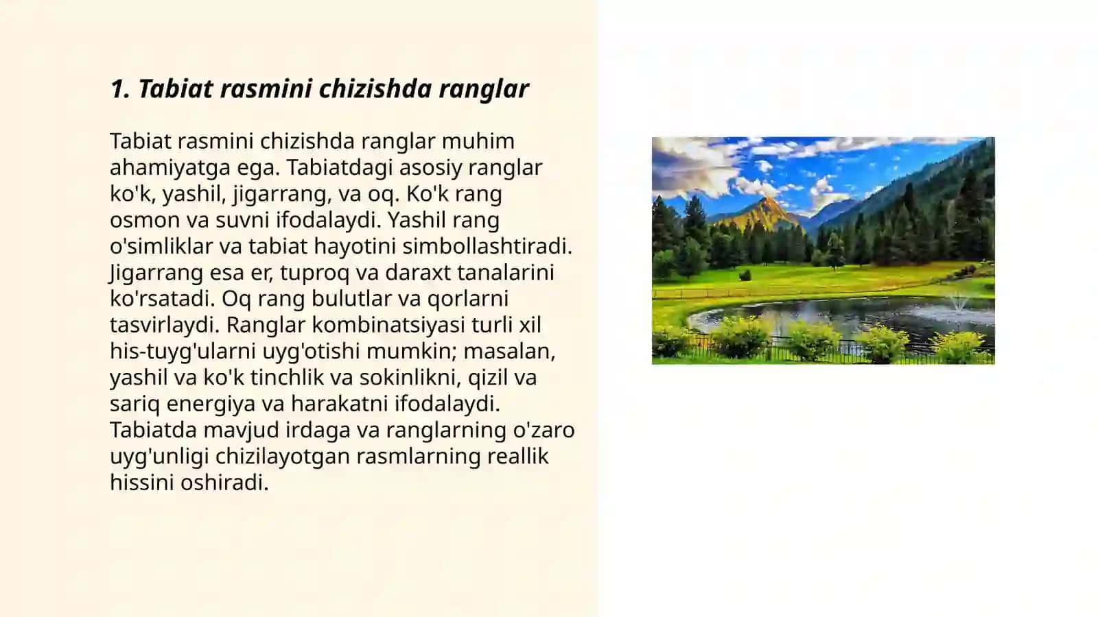 Tabiat rasmini chizish 3