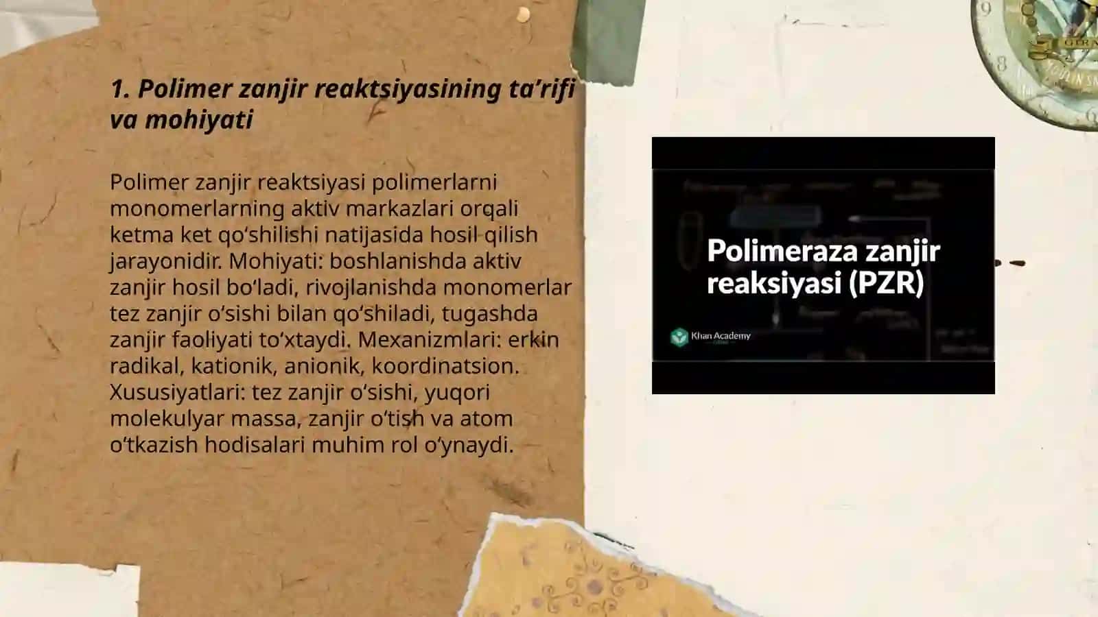 Polimer zanjir reaktsiyasining mohiyati 3