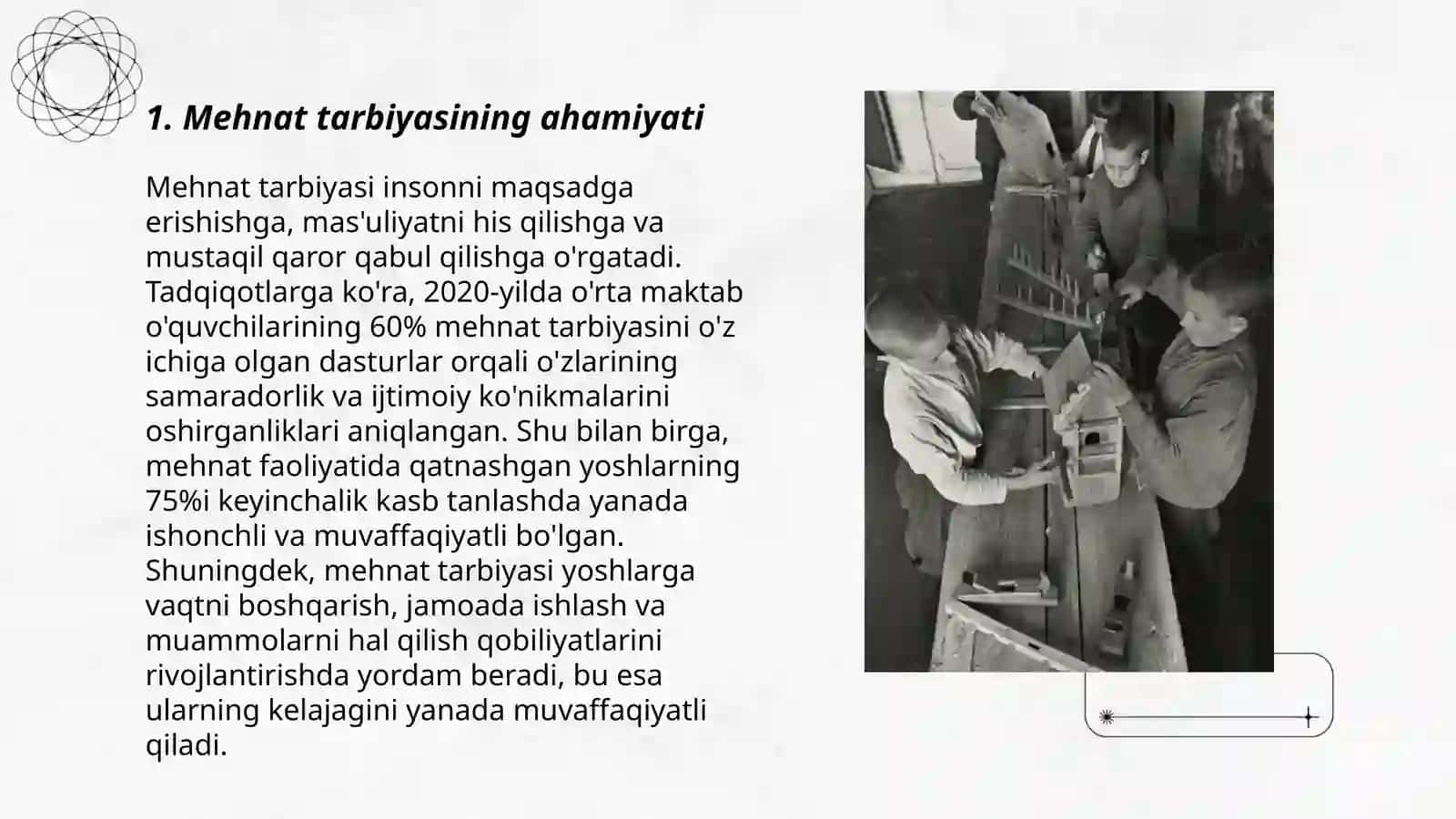 Mehnat tarbiyasiga oid tarbiyaviy tadbirlarni tashkil etish 3