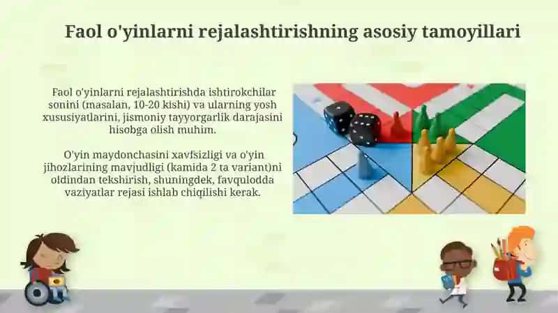 Harakatli õyinlarni rejalashtirish va nazorat qilish 3