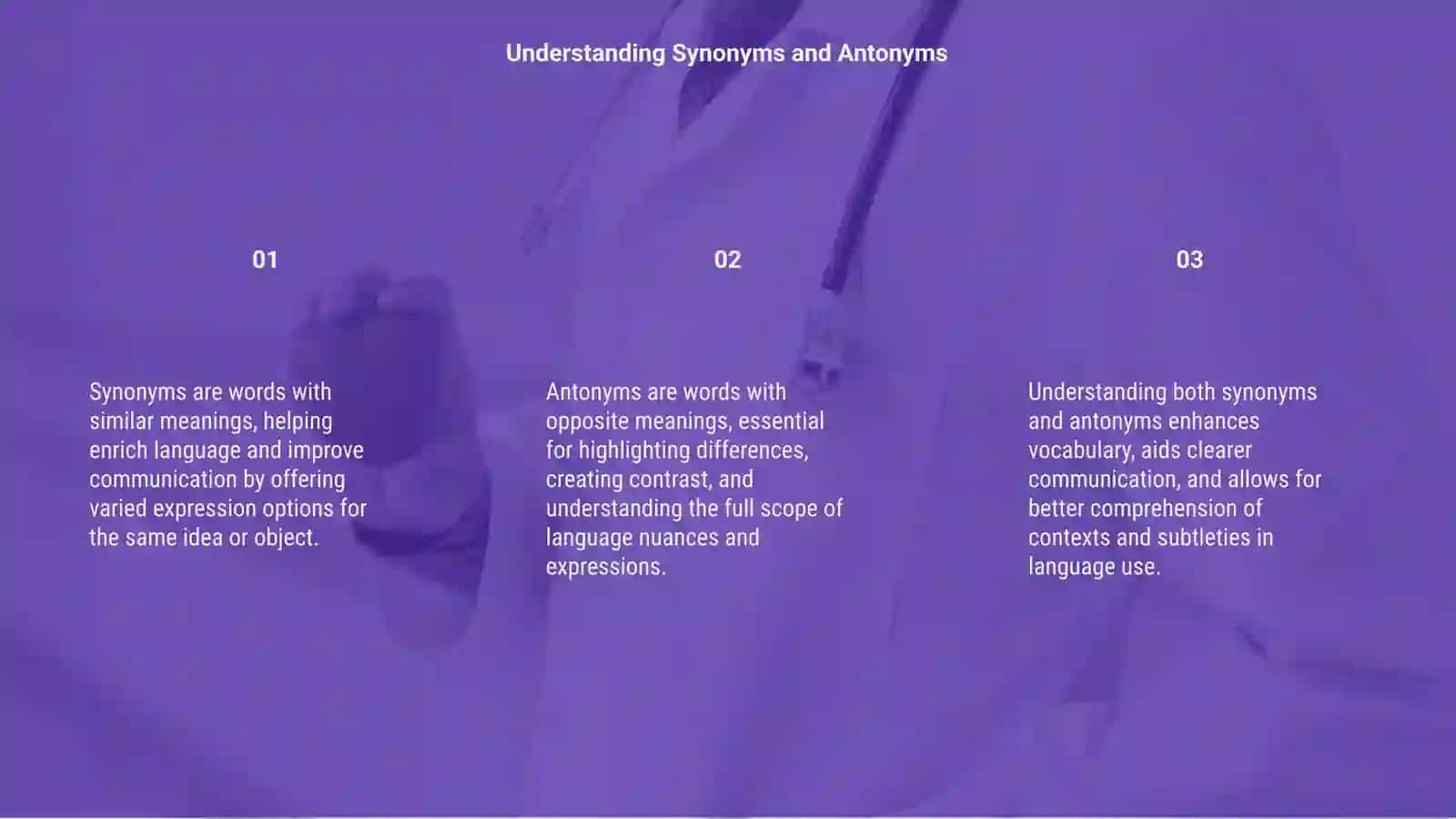 Synonyms and Antonyms 3