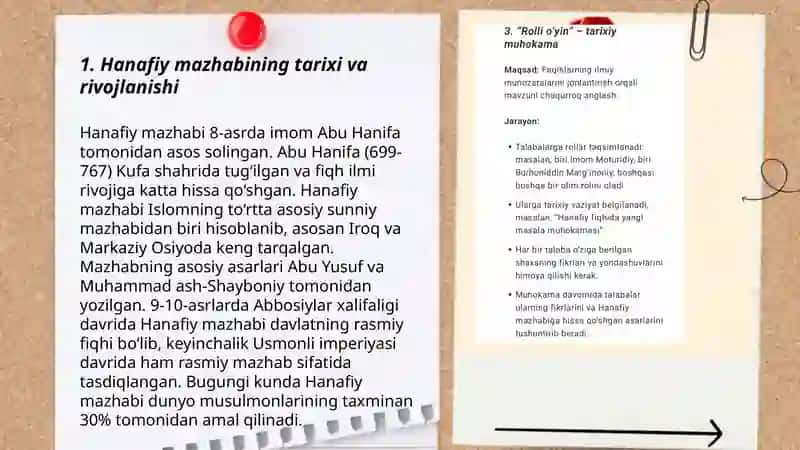 Hanafiy mazhabi rivojida Markaziy Osiyo faqihlarining roli va hissasi 3