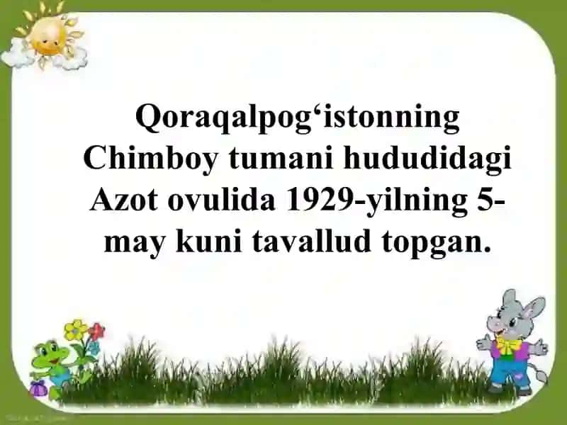 Qoraqalpog‘istonning Chimboytumani Azotovulida (1929-2008) 3