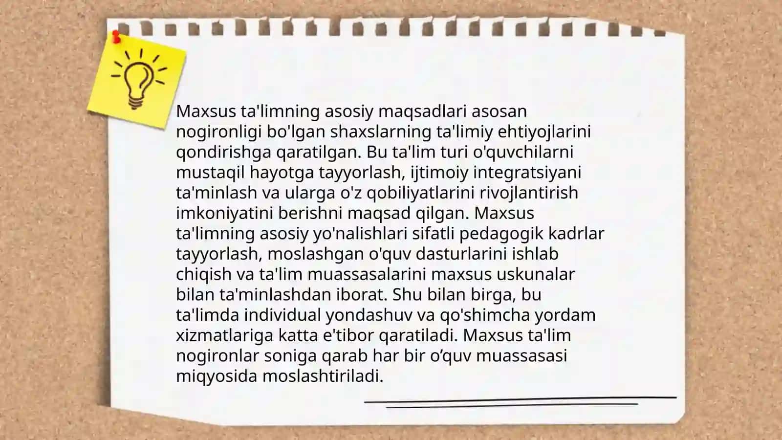 Ruhiy rivojlanishi sustlashgan bolalar uchun maxsus umum ta'lim maktablari 3