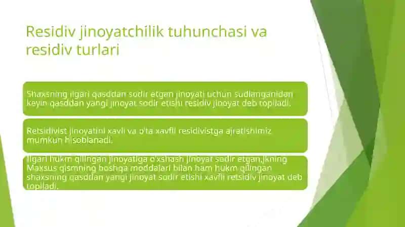 Residiv Jinoyatlarning Kriminologik tavsifi 3