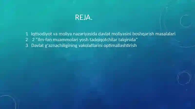 Davlat budjeti g'aznaijrosining mohiyati va ahamiyati 3