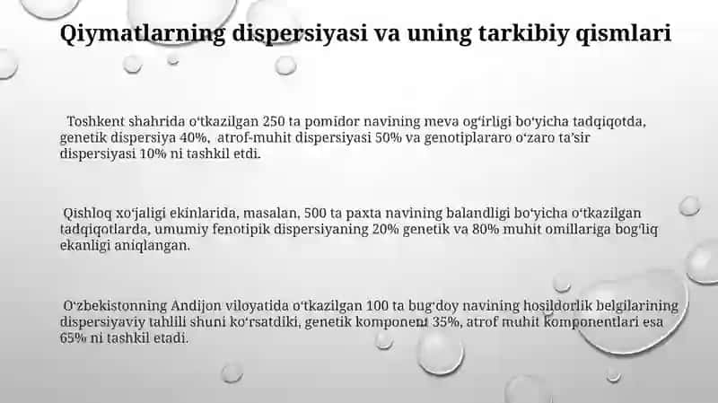 Genlar ta'siri 3