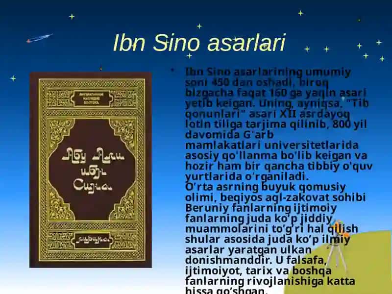 Abu Ali Ibn Sinoning ilm fanga qo'shgan hissasi 3