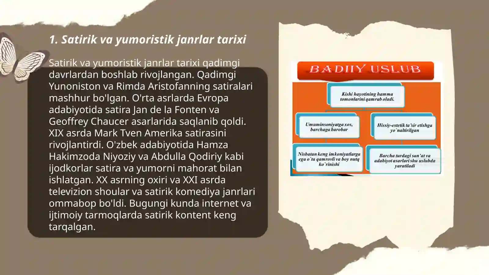 Satirik va yumoristik janrlar tarixi 3