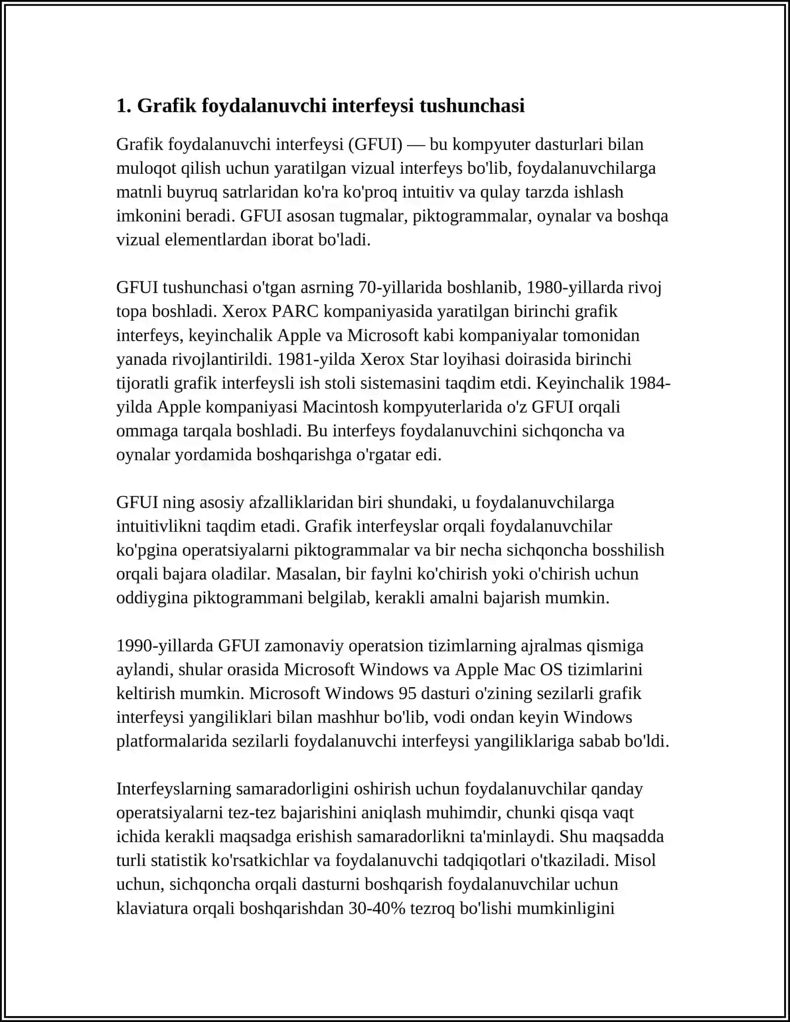GRAFIK USER INTERFACE (GUI) ASOSLARI 3