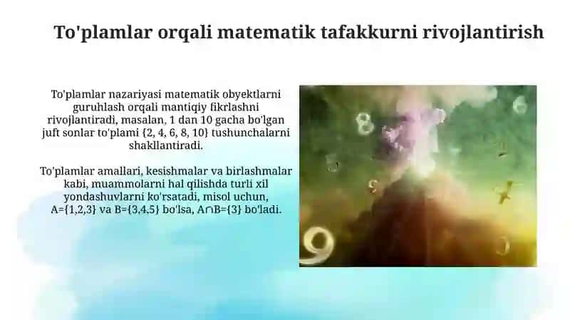 To'plamlar, Pifagor sonlari va kombinatorika 3