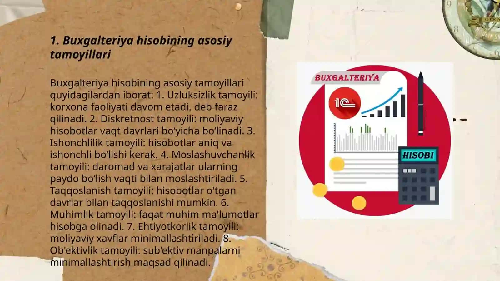 Buxgalteriya hisobini tashkil etish tamoyillari 3