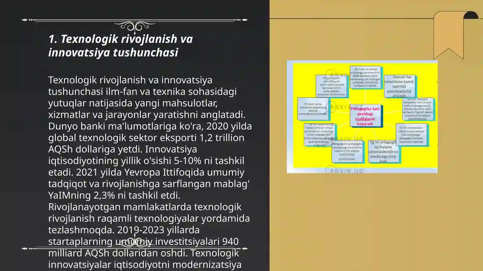 Texnologiyalar va innovatsiyalarni boshqarish fanining asosiy tushunchalari, maqsadlari va vazifalari 3